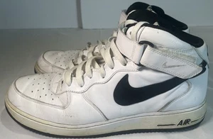 NIKE AIR FORCE 1 MID 07 WEISS-SCHWARZ GR. 14 SELTEN 315123-114 LESEN OHNE KARTON - Bild 1 von 19