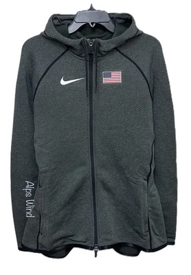 Куртка на молнии Nike Tech Fleece США темно-серая женская размер M CT4116-001 - Изображение 1 из 4