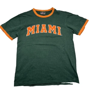 Vintage Miami Hurricanes Shirt Mens Medium NCAA Football Tee Colosseum - Picture 1 of 8