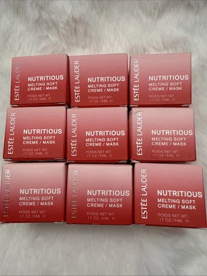 9 piezas - ESTEE LAUDER NUTRITIVA CREMA SUAVE DERRETIDA / MÁSCARA 0,17 oz / 5 ml cada Mini S Foto 1 de 4