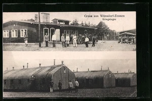 Wünsdorf-Zossen, Baracken im Kriegslager, Ansichtskarte 1917 - Picture 1 of 2