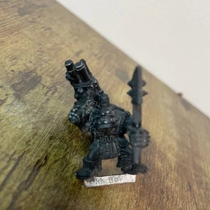 Vintage Warhammer 40K SPACE ORK SNAKEBITE BOY rogue trader '89 metal GW OOP - Picture 1 of 9