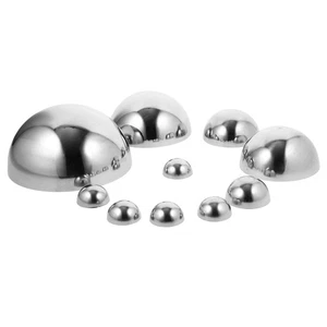 10 Piezas Bolas Decorativas de Acero Inoxidable Exterior Media Mirada Madre Esfera Solar - Imagen 1 de 12