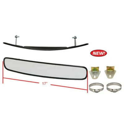 EMPI 00-4588-0 17-Inch Convex Rear View Mirror for VW Bug UTV Baja Dune Buggy - Image 1 of 3
