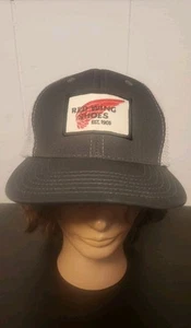 Red Wing Shoes Mesh Trucker Baseball Hat Cap Patch Snapback One Size - Picture 1 of 9