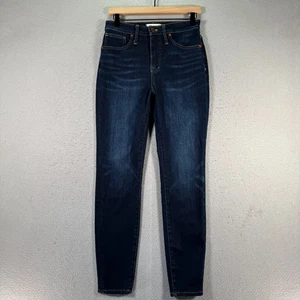 Madewell Curvy High Rise Skinny Jeans Womens 28 Blue Dark Wash Denim Classic - Picture 1 of 17