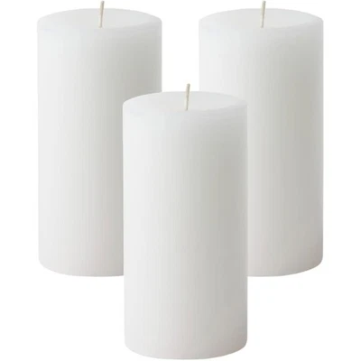 Citronella Candles, Ideal for Outdoor & Indoor, 3x6 Pillar Candles Set of 3, ... - Image 1 of 4