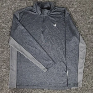Chaqueta Activa Para Hombres XL Gris 1/4 Cremallera Cuello Simulado Resistente Correr Correr Pullover - Imagen 1 de 11