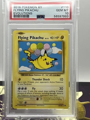 2016 POKEMON XY EVOLUTIONS #110 FLYING PIKACHU PSA 10 - Image 1 of 2