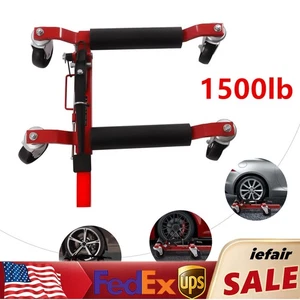 1500lb Ratcheting Wheel Dolly Auto Vehicle Positioning Moving Car Tire Lift Jack - Picture 1 of 15