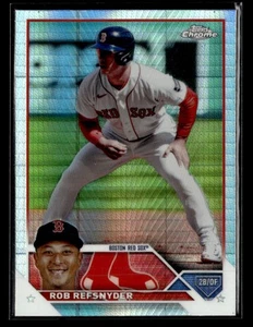 2023 Topps Chrome Update #USC111 Rob Refsnyder Prism Card Boston Red Sox - Picture 1 of 2