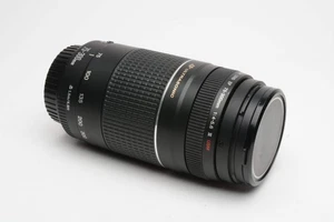 Canon EF 75-300mm f4-5.6 III USM Telephoto zoom lens, caps, UV, Great zoom - Picture 1 of 8
