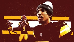 Jayden Daniels Washington Commanders - Rookie QB NFL - 8x10 Hochglanz gedrucktes Foto - Bild 1 von 1