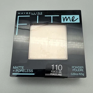 Maybelline Fit Me Normal to oily Matte+Poreless Pressed Powder #110 Porcelain - Picture 1 of 2