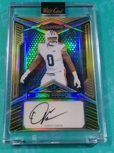 OWEN PAPPOE 2023 WILD CARD ALUMINATION Gold Rookie AUTO 40/50! ARIZONA CARDINALS - Picture 1 of 3
