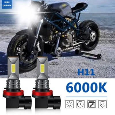 For Ducati 848 899 959 1098 1198 1298  LED Motorcycle Headlight Hi/Lo Beam Bulbs - Image 1 of 4