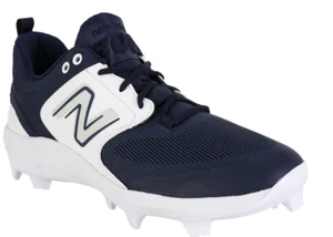 New Balance 3000v6 Men's Low Molded Men's Baseball Cleats-Navy/White 12.0 / 12.5 - Picture 1 of 2