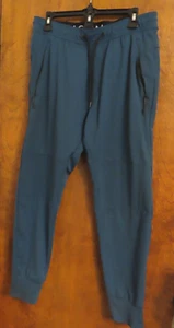Women's American Eagle Fleece Jogger Pants Size M Aqua - Picture 1 of 6