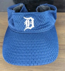 Detroit Tigers Hat New Era Sun Visor Blue With White D Logo - Picture 1 of 9