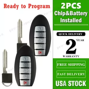 2 For 2013 2014 2015 Nissan Altima 5BTN Keyless Smart Remote Car Entry Key Fob - Picture 1 of 10