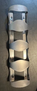 IKEA VURM Wine Rack 4 Bottle Holder Stainless Steel Metal Wall Mount Hanging 18” - Picture 1 of 4