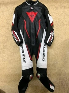 Traje de cuero de vaca original para moto Dainese, traje de carreras de motociclista Dainese - Imagen 1 de 4