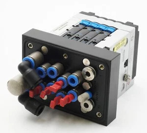 Festo 10P-10-4C-AS-R-Y-4M+V* 560276 + CPV10-GE-ASI-4-Z 18259 + 4x 161414 -used- - Bild 1 von 6