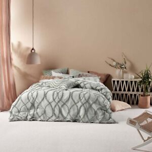 Linen House Amadora Smoke Doona Quilt Cover Set Queen, King and Super King Sizes