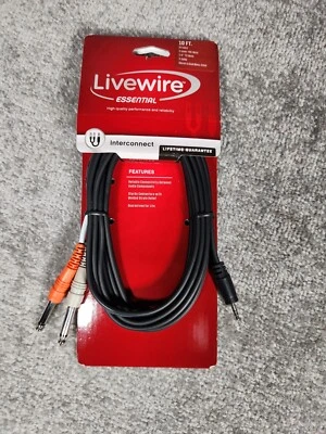 Cable en Y Livewire Essential Interconnect 3,5 mm TRS macho a 1/4 TS macho 10 pies 650 Foto 1 de 3