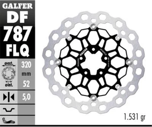 Disco de freno delantero Galfer FLOATING (C. STEEL) 320x5mm GAS GAS SM 700 2022 > 2024 - Imagen 1 de 1