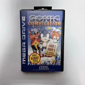 Sonic Compilation Sega Mega Drive Game Complete + Manual VGC - Picture 1 of 11