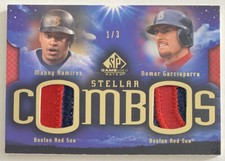 Nomar GARCIAPARRA Manny RAMIREZ 2004 SP Game Used Patch Stellar Combos SC-RG 1/3
