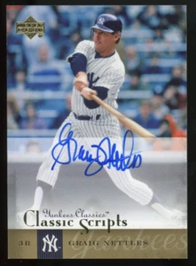 Upper Deck UD Yankees Classics Scripts 2004 certificado autógrafo Graig Nettles - Imagen 1 de 2