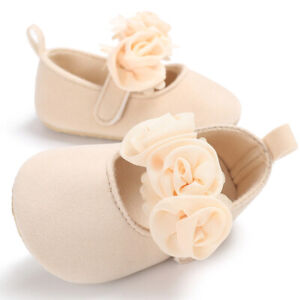 Newborn Baby Girl Soft Crib Shoe Infant Princess Wedding Party Dress Outfit Shoe