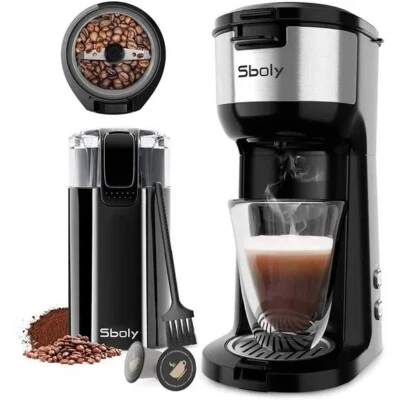 Sboly K-Cup and Ground Machine with Coffee Grinder - Image 1 of 2