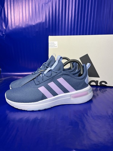 Scarpe da corsa sportive Adidas Racer TR23 Youth taglia 7Y blu lilla IG4908 nuove con scatola