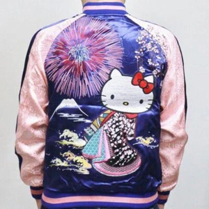 SANRIO Oiran Hello Kitty Sukajan Jacke Japanische Jacke Damen Souvenir Neu - Bild 1 von 12