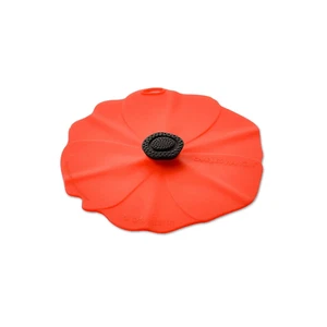 Charles Viancin Airtight Silicone Poppy 4" Drink Cover set of 2 - Picture 1 of 4