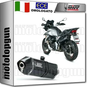 MIVV SCARICO OMOLOGATO CAT-OEM SPEED EDGE INOX NERO C MOTO GUZZI V85 TT 2024 24 - Foto 1 di 3