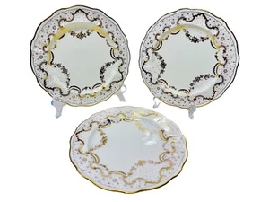 Antique Royal Crown Derby Gilman Collamore Set Of 3 Salad Plates Pattern 2674 - Picture 1 of 24