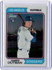 2023 Topps Heritage James Outman Chrome Insert Card /999 Los Angeles Dodgers - Picture 1 of 2