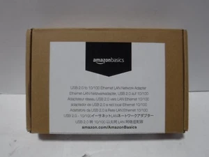 Amazon Basics USB 2.0 To 10/100 Ethernet LAN Network Adapter 041923DMT - Picture 1 of 2