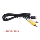 Black 1.5M/5FT Video Stereo Composite Adapter Cable For