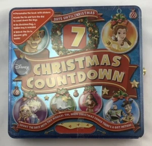 Disney Christmas Countdown Advent Calendar Tin 7 Days Brand New FREE SHIPPING - Picture 1 of 2