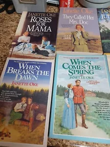 Set Of 17 janette oke books from bethany house publishers used condition - Foto 1 di 10