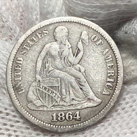 1864-S 10C Liberty Seated Dime Cover