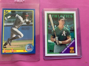 1988 Topps Mark McGwire & 1990 Score Sammy Sosa Rookie RC Card ! Free Ship Qty - Picture 1 of 1