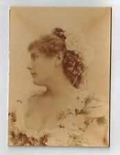 a French Cabinet card albumen photo Cabaret Theatre risque woman original 1890s