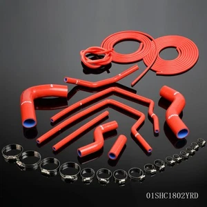 Silicone Hose Fit For Subaru Impreza GC8 GF8 STI EJ20 WRX Turbo+Vacuum Hose Kit - Picture 1 of 12