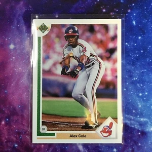 Alex Cole - Vintage - 1991 -Upper Deck Baseball #654 - Cleveland Indians - Bild 1 von 1